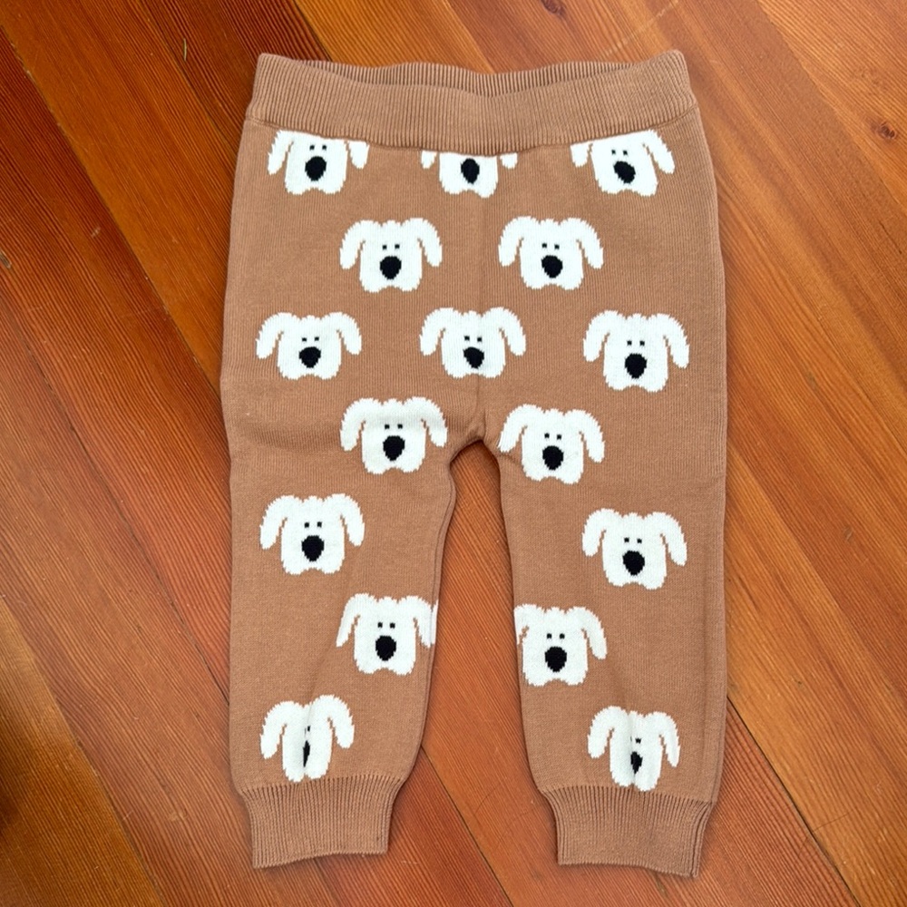 Brand new never worn Seed Heritage knit dog patterned pants